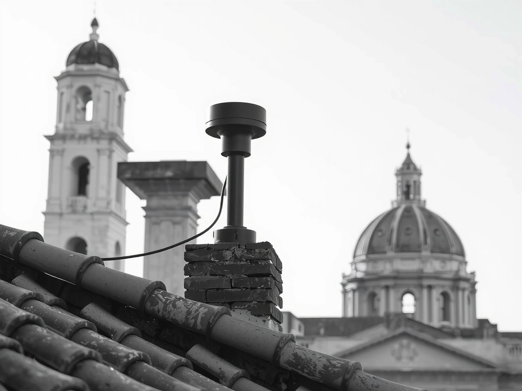 Antenna 5G integrata su tetto storico